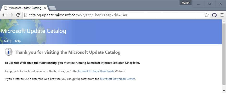 microsoft update catalog