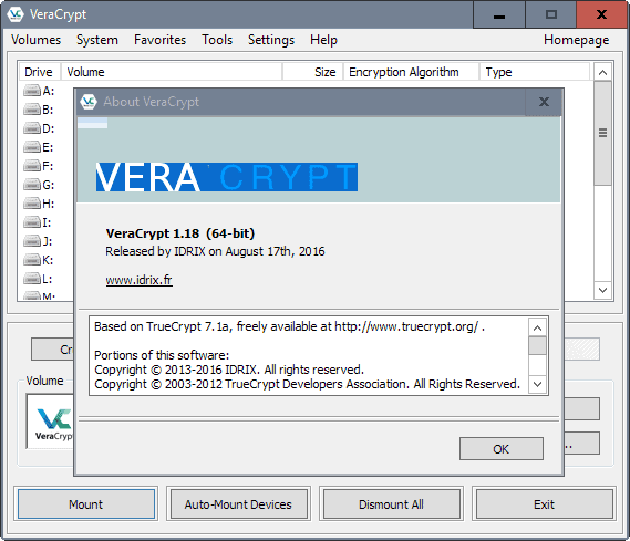 VeraCrypt 1.18 fixes one TrueCrypt vulnerability