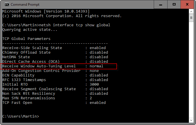 window auto tuning