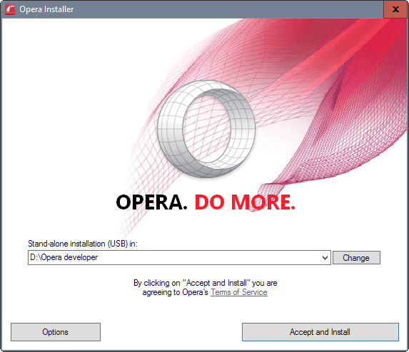 opera portable installer