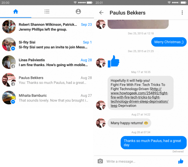 facebook messenger lite