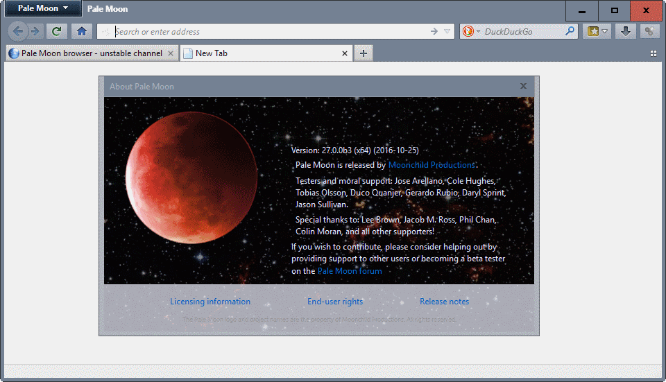 pale moon browser review 2017 pale moon browser review 2017