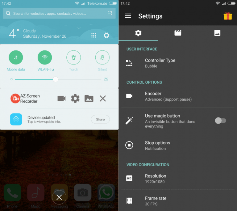 Record your Android screen with AZ Screen Recorder gHacks Tech News