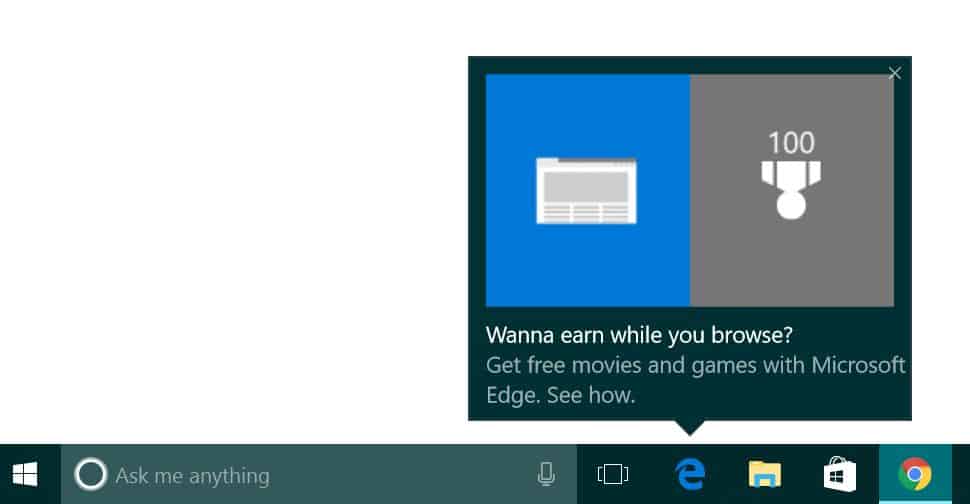 Microsoft: use Edge or Ads