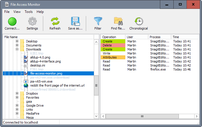 file access monitor log