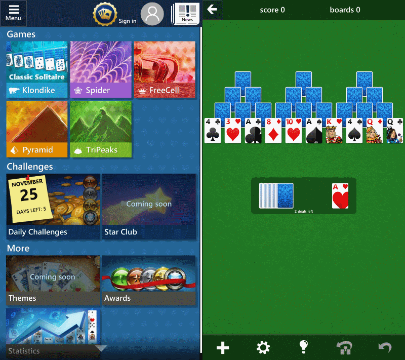 Microsoft Solitaire Collection Online