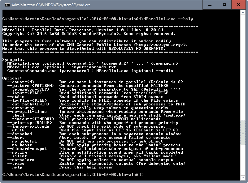 Command Prompt closes immediately after opening batch file