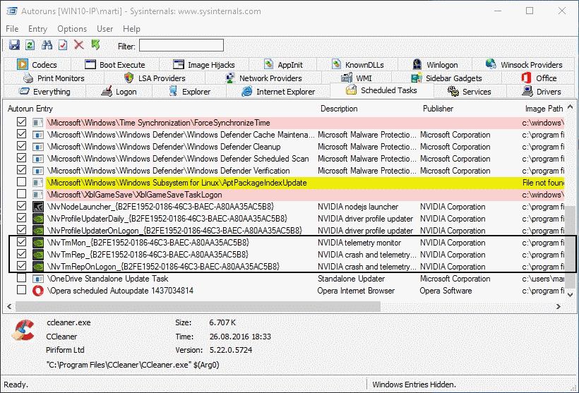 click-to-run telemetry