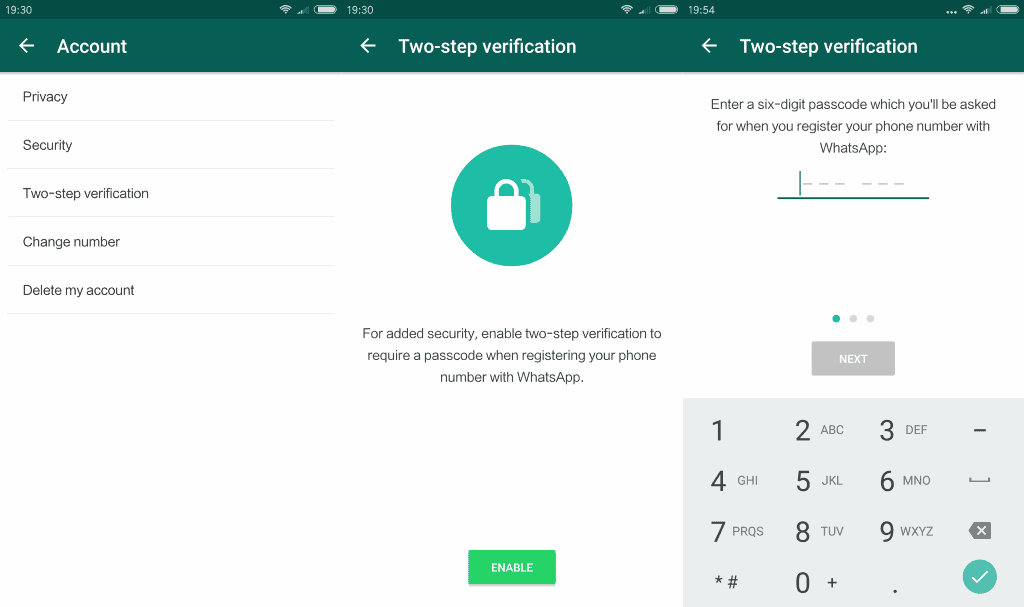 whatsapp two-step verification