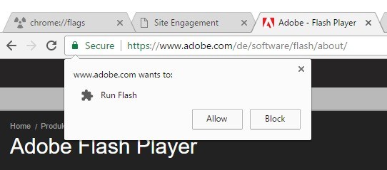 chrome flash