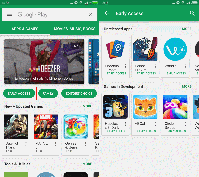 Early Access and Beta apps on Google Play - gHacks Tech News