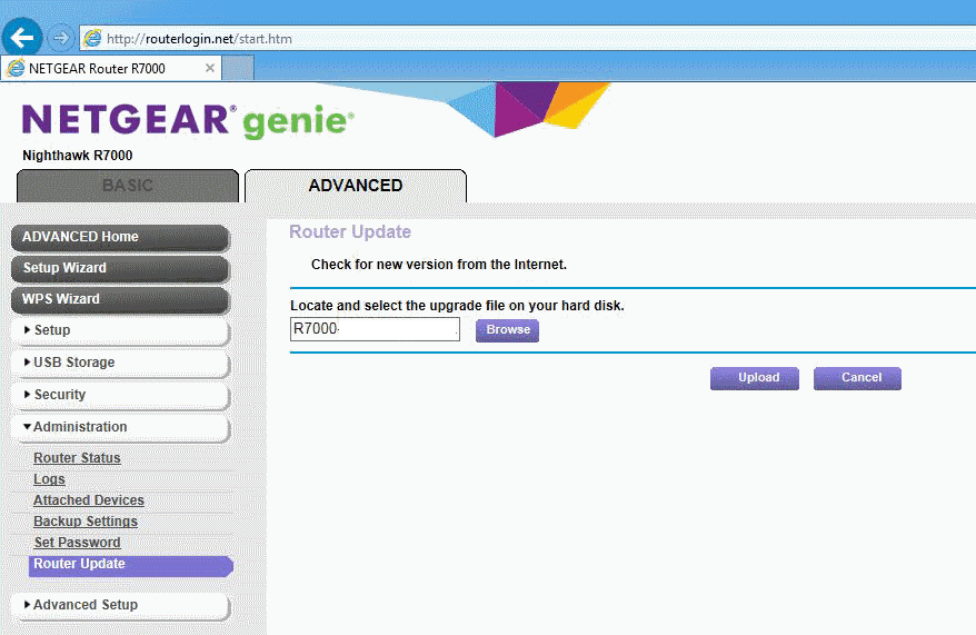 netgear router update