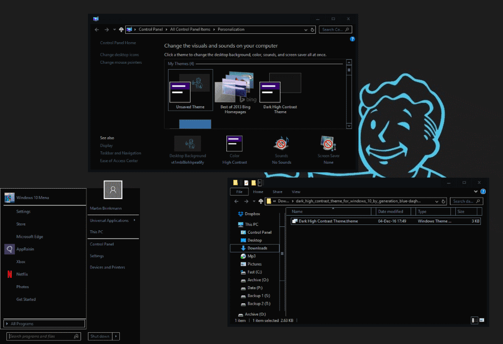 windows 10 dark theme