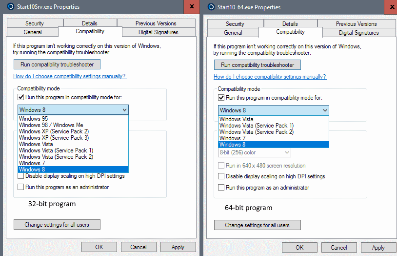 windows properties 32-bit 64-bit