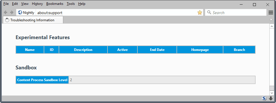 firefox sandbox level