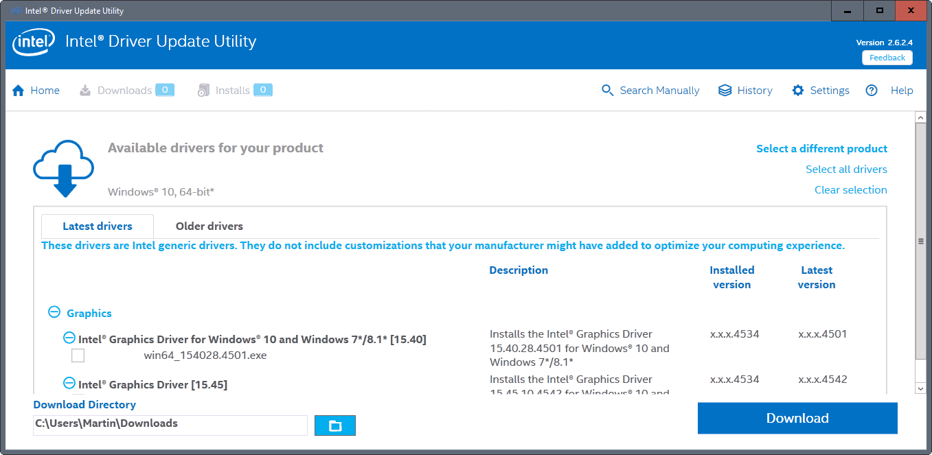 intel driver update utility