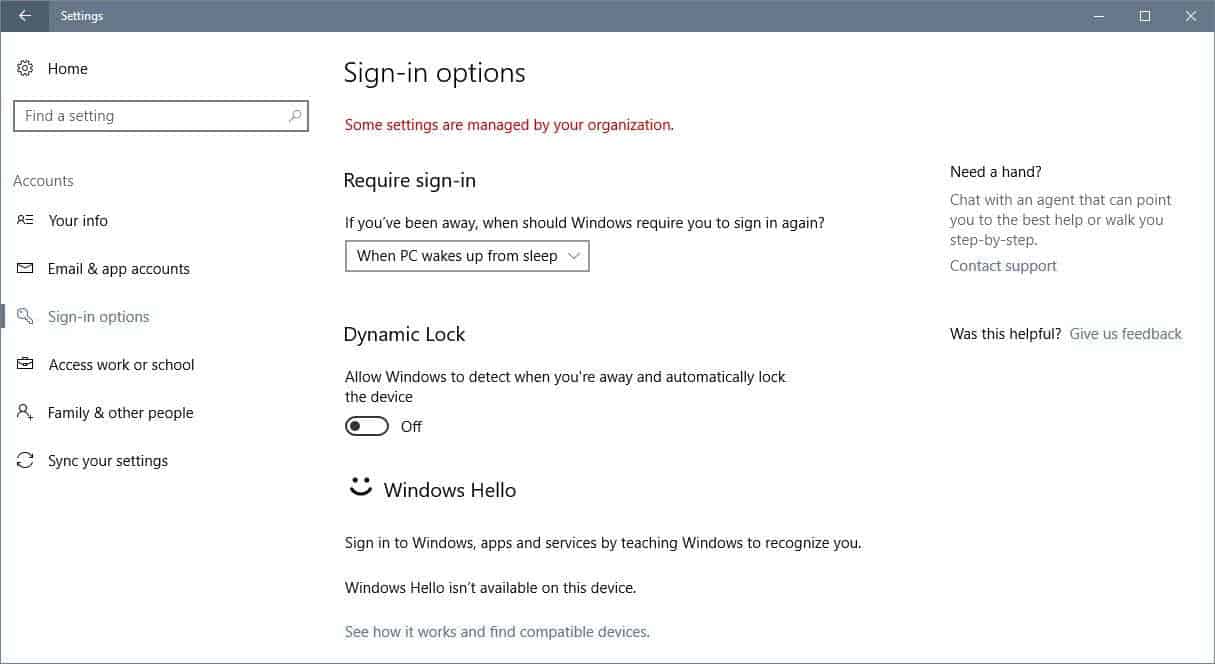 Windows 10 Creators Update: Dynamic Lock
