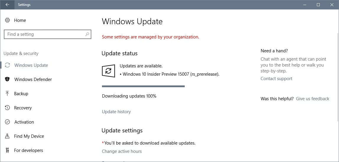 windows 10 insider preview 15007
