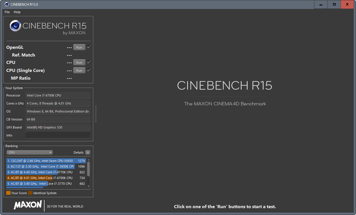 cinebench advanced benchmark