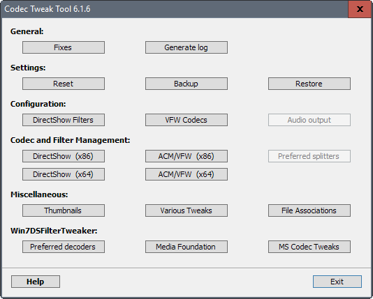 codec tweak tool