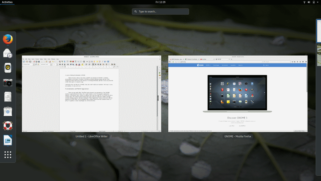 A Look at Desktop Environments: GNOME