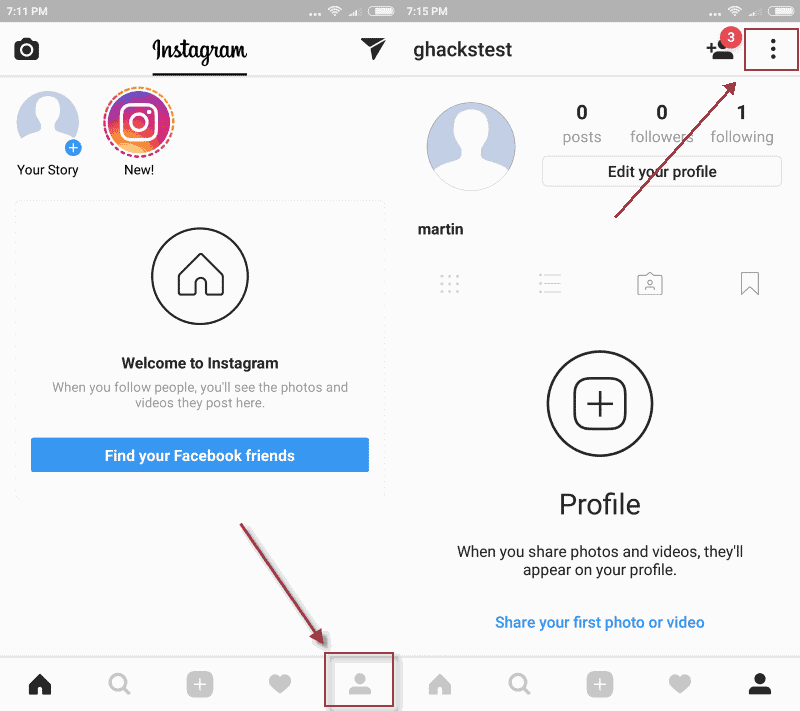 instagram setup two-factor authentication