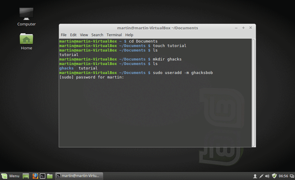 linux add user
