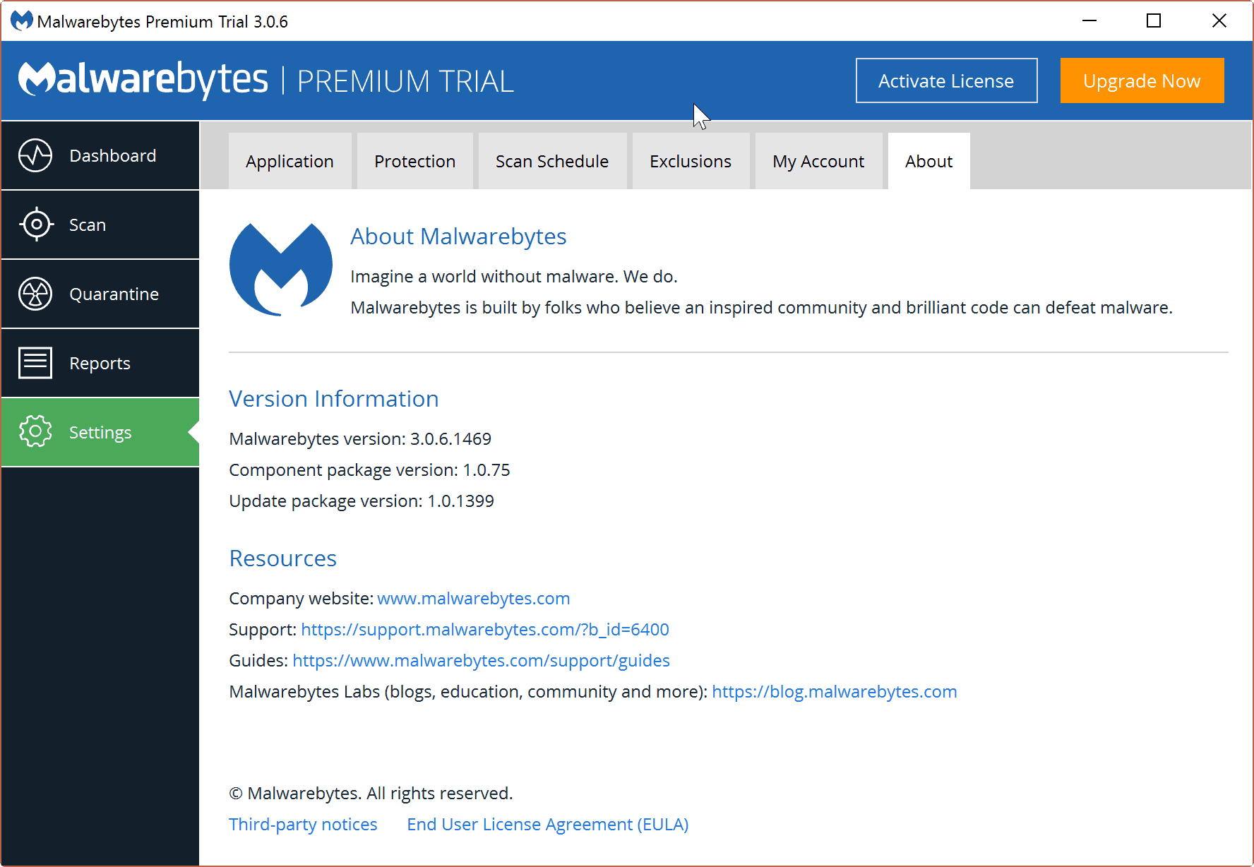 malwarebytes 3.0.6 component 1.0.75 update