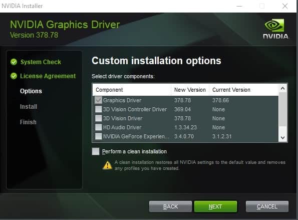 nvidia geforce driver 378-88