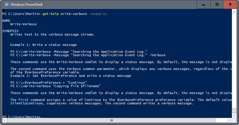 powershell examples