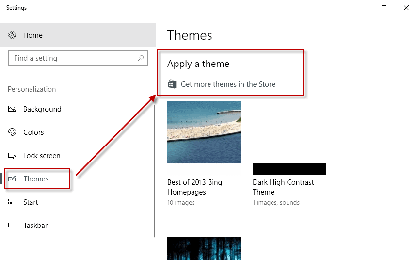 get more themes in the store