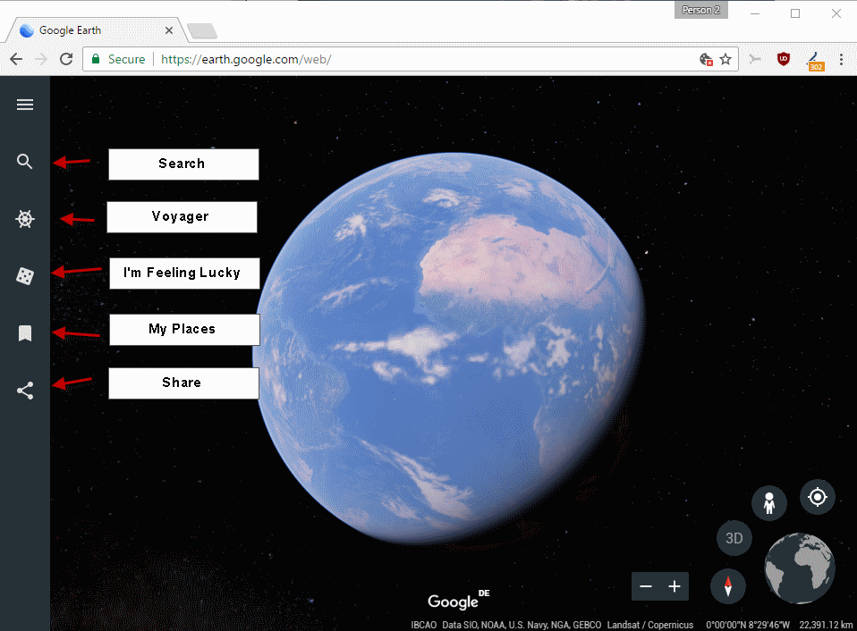 new google earth