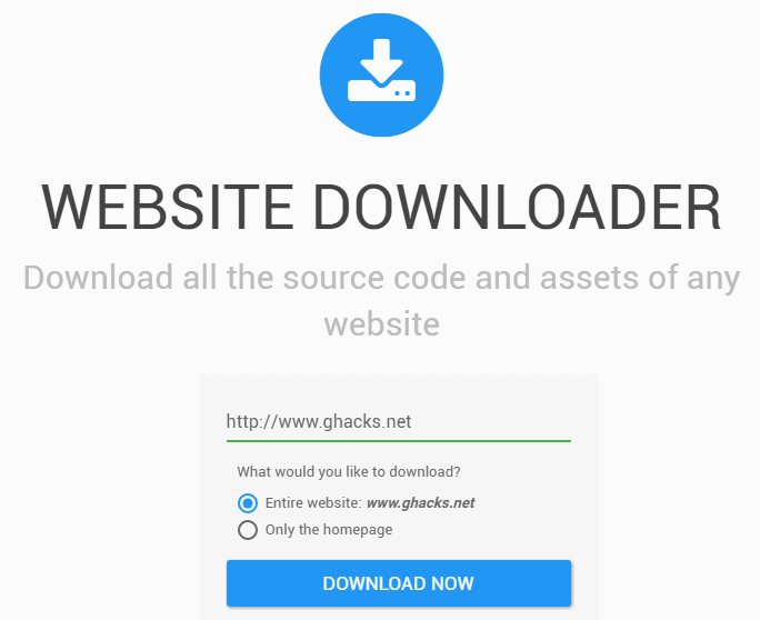 website downloader