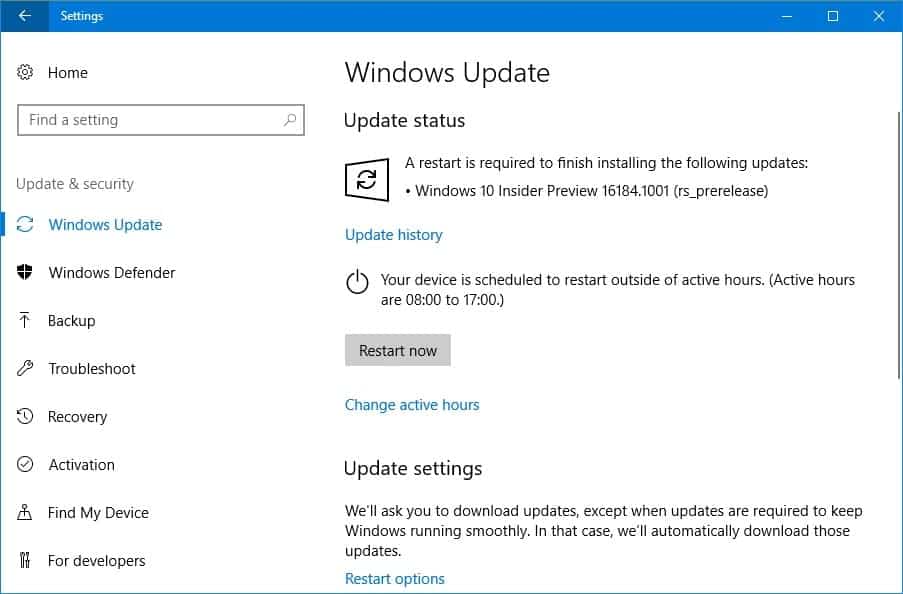 windows 10 store app updates