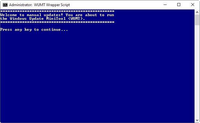 windows update mini tool wrapper script