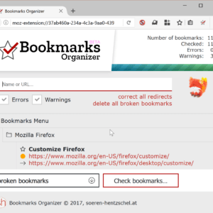 bookmarks organizer