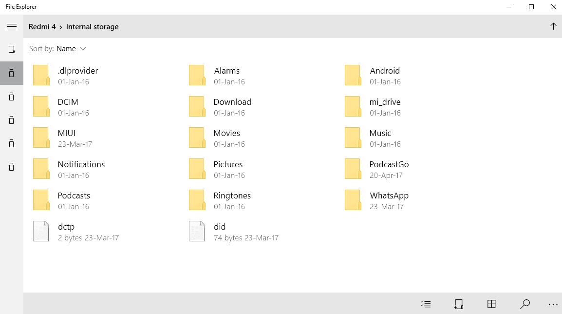 Windows 10: load the touch-optimized File Explorer