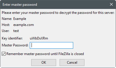 cannot remember password for filezilla ubuntu server cannot remember password for filezilla ubuntu server