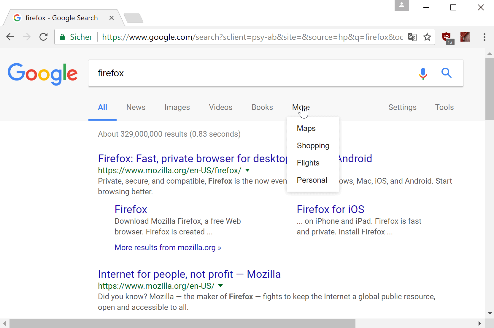 google personal search