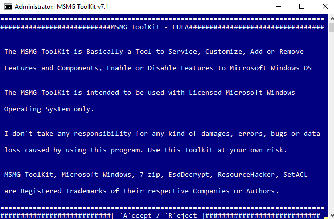 msmg toolkit