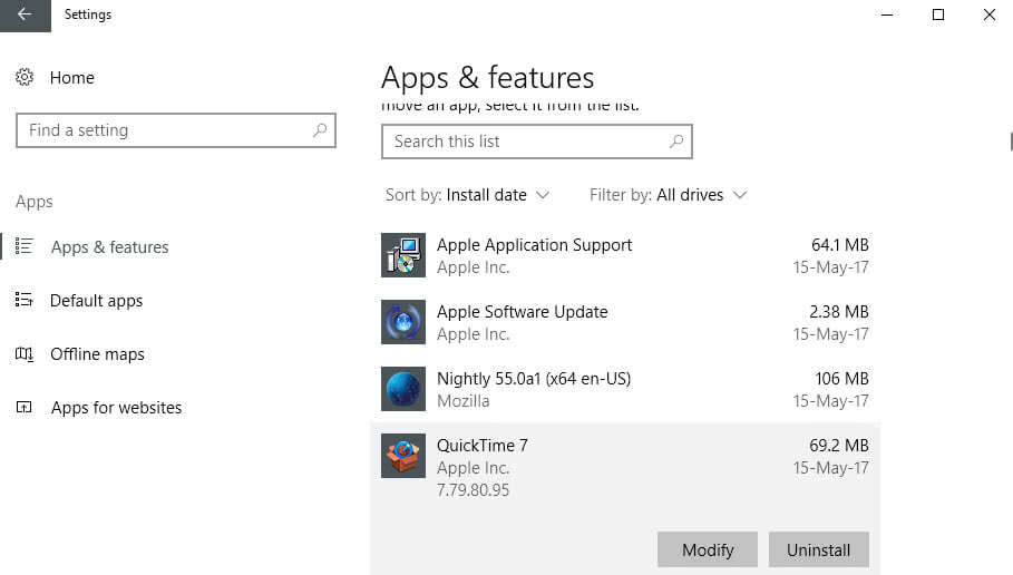 quicktime download windows 10