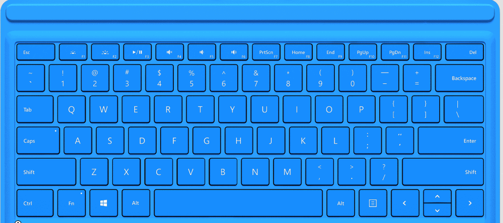 surface keyboard backlight