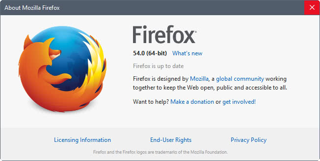 Firefox 54.0
