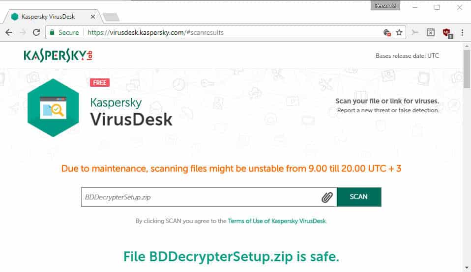 Kaspersky online and scanner - gHacks Tech News