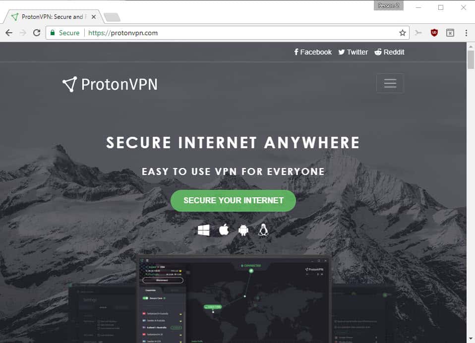 protonvpn free countries