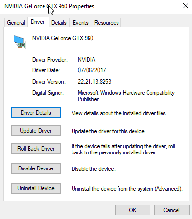 update driver nvidia