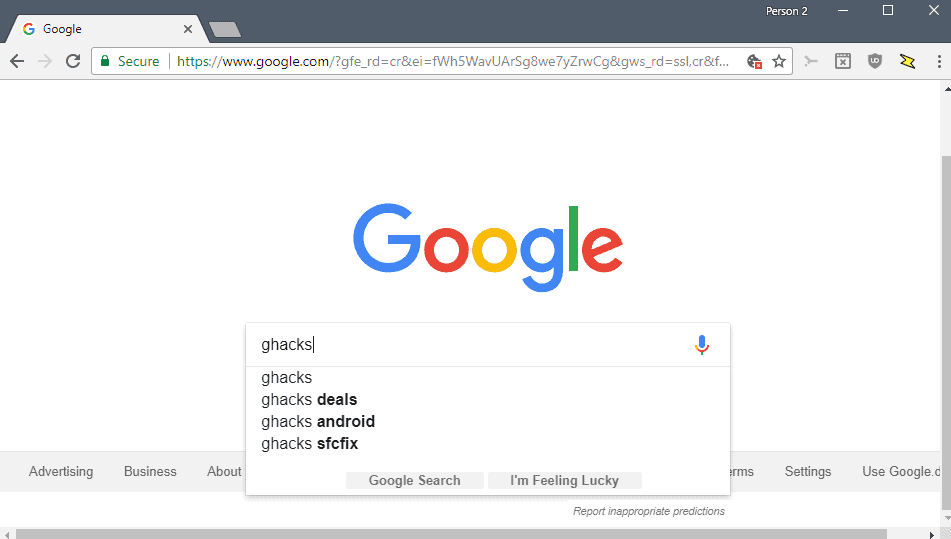 мгновенный поиск google