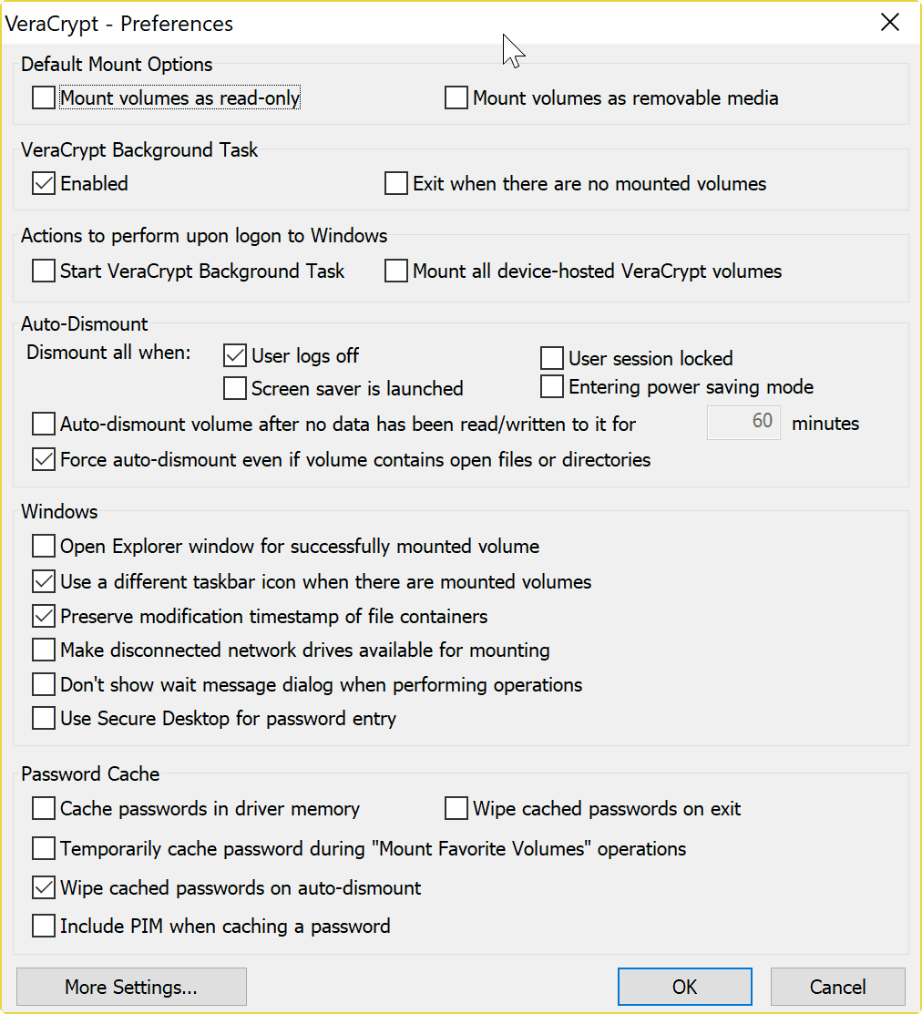 безопасный рабочий стол veracrypt
