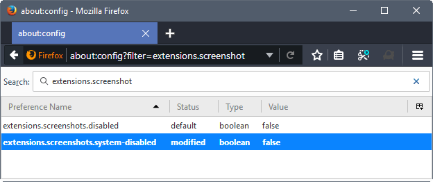 firefox extensions screenshot