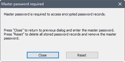 master password